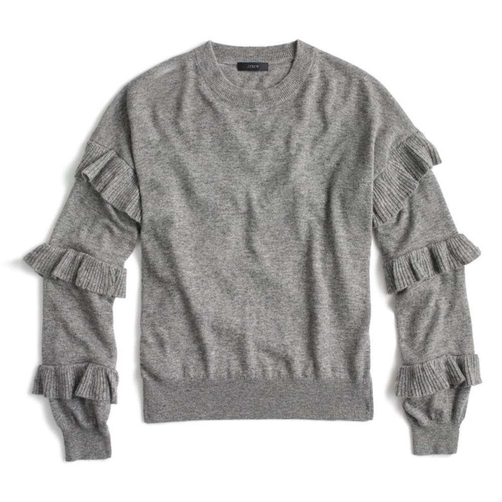 J. Crew Ruffle Sleeve Sweater